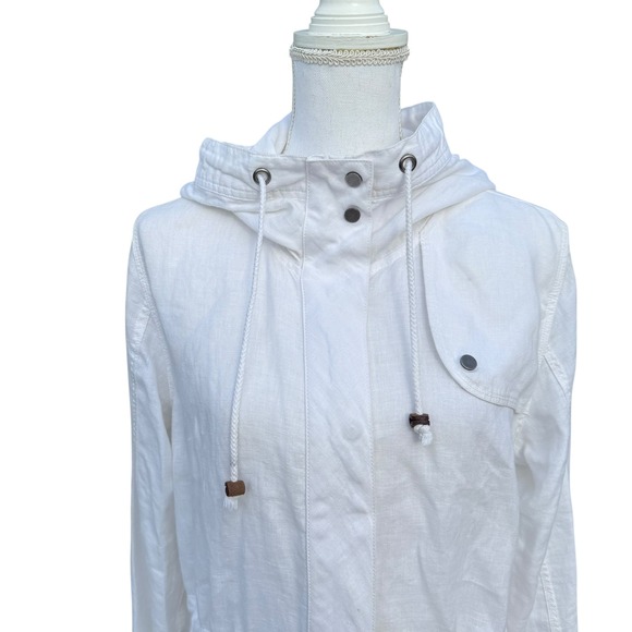 Tommy Bahama Relax Linen Blend Hooded Anorak Utility Jacket‎ Medium - Picture 14 of 16